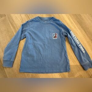 Vineyard Vines Blue sailing long sleeve tee